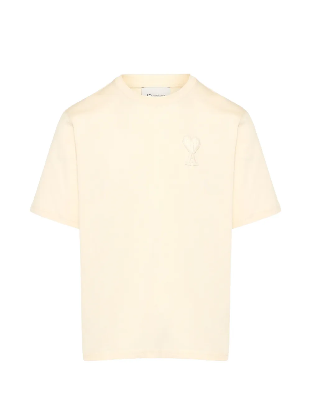 AMI Paris Ami de Coeur boxy T-shirt Beige