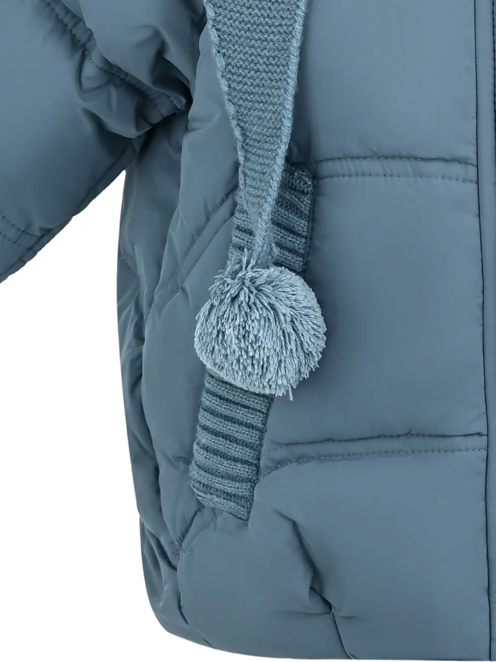 Mimi Tutu pom-pom puffer jacket Blauw