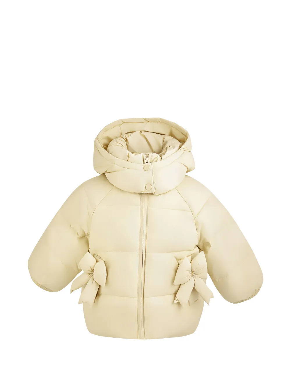Mimi Tutu bow-detail puffer jacket - Jaune Mimi Tutu bow-detail puffer jacket - Jaune