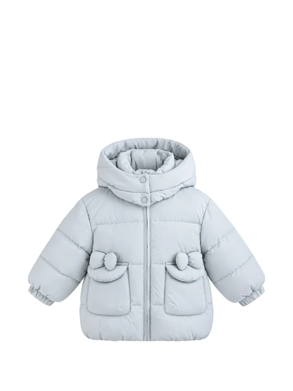 Mimi Tutu bow-detail puffer jacket - Bleu Mimi Tutu bow-detail puffer jacket - Bleu