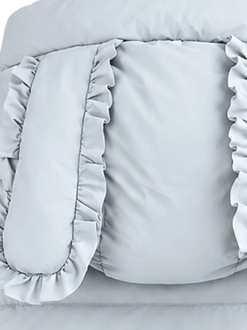 Mimi Tutu bow-detail puffer jacket Blauw