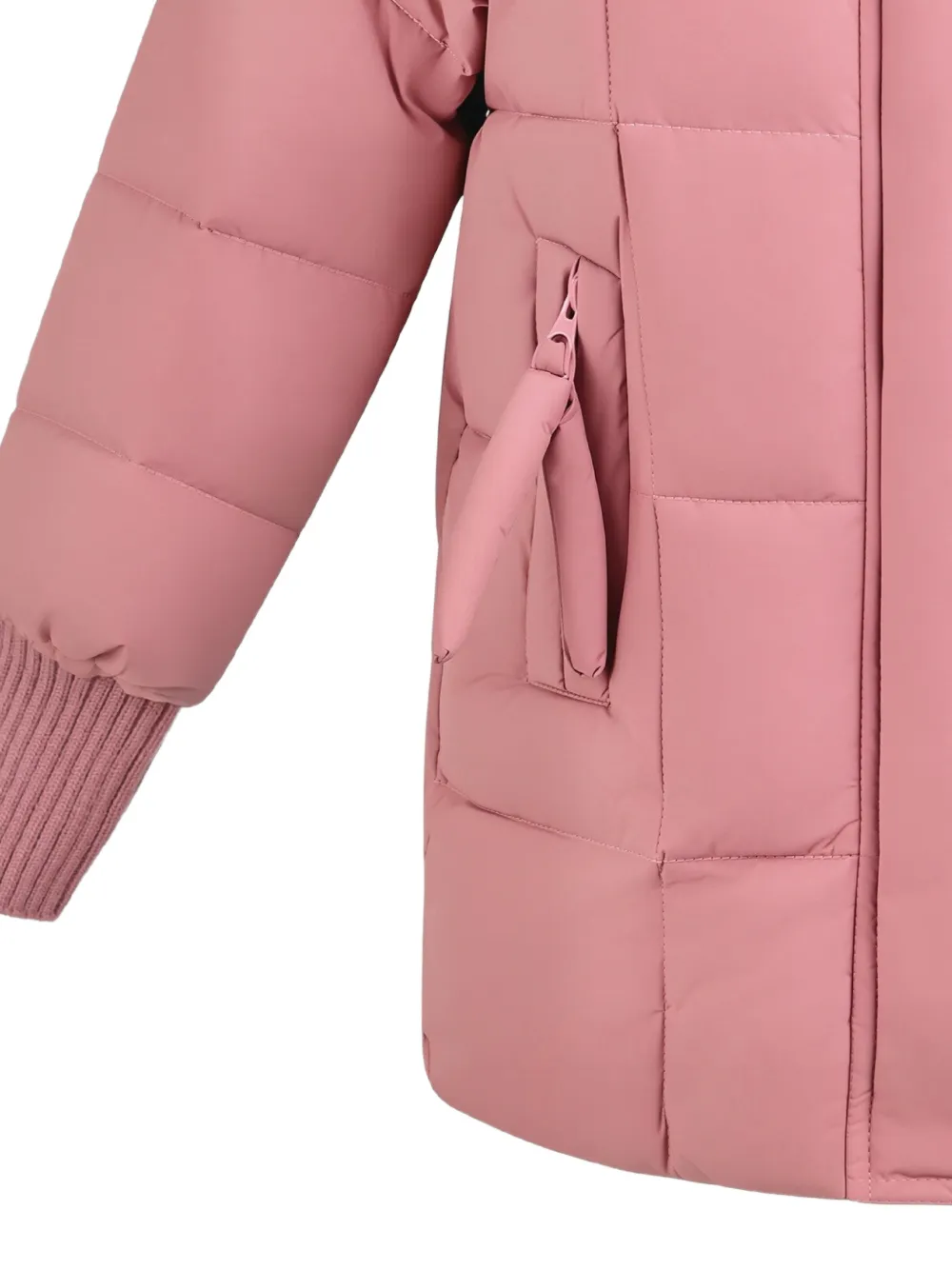 Mimi Tutu quilted hooded jacket Roze