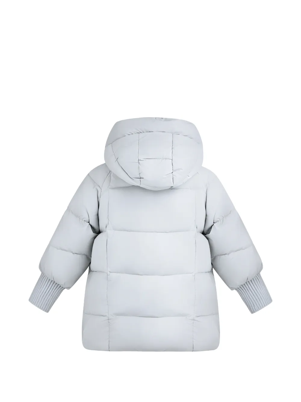 Mimi Tutu quilted hooded jacket Blauw
