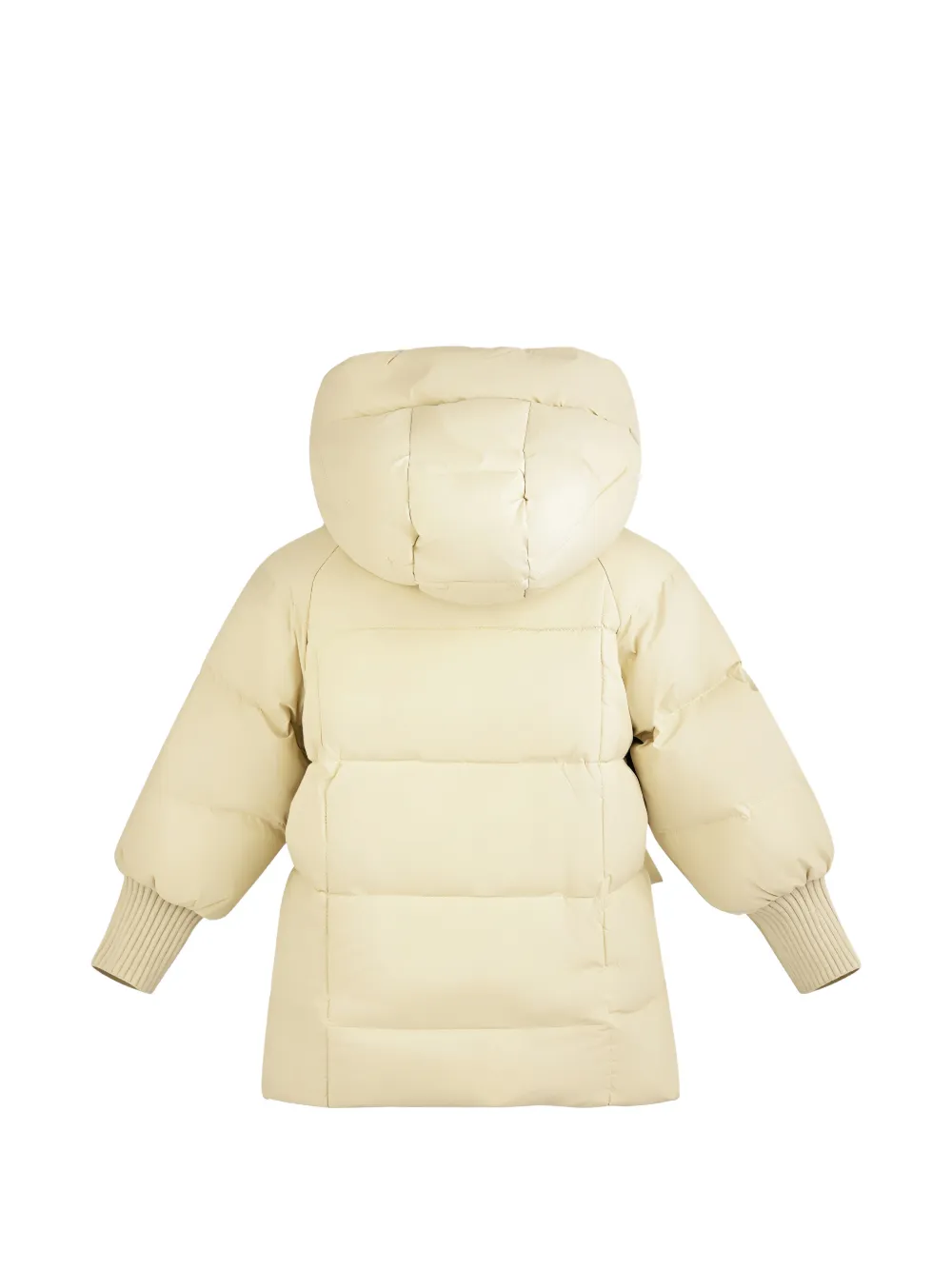 Mimi Tutu quilted hooded jacket Geel