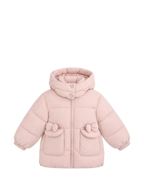 Mimi Tutu bow-detail puffer jacket
