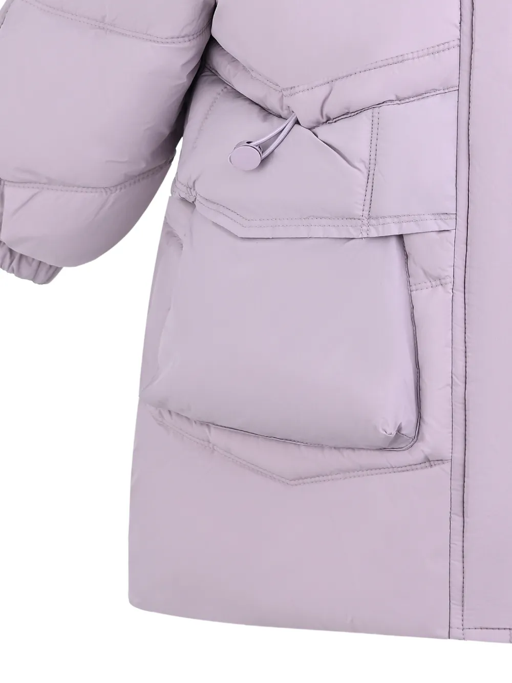 Mimi Tutu quilted hooded jacket Paars