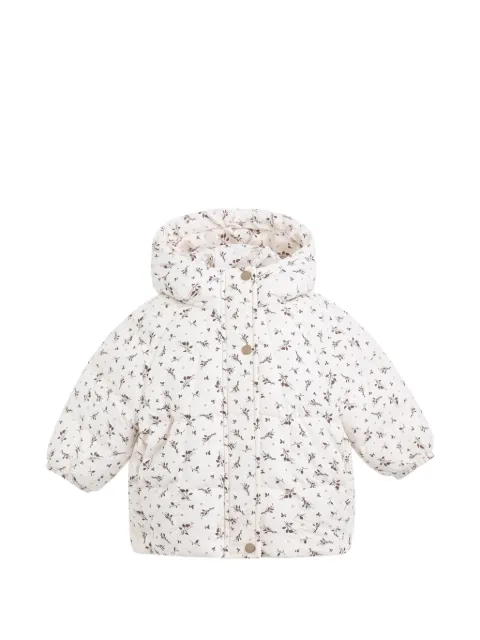 Mimi Tutu floral-print hooded jacket & mitten set