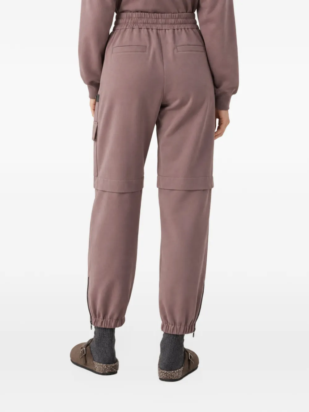 Brunello Cucinelli cotton cargo pants Paars