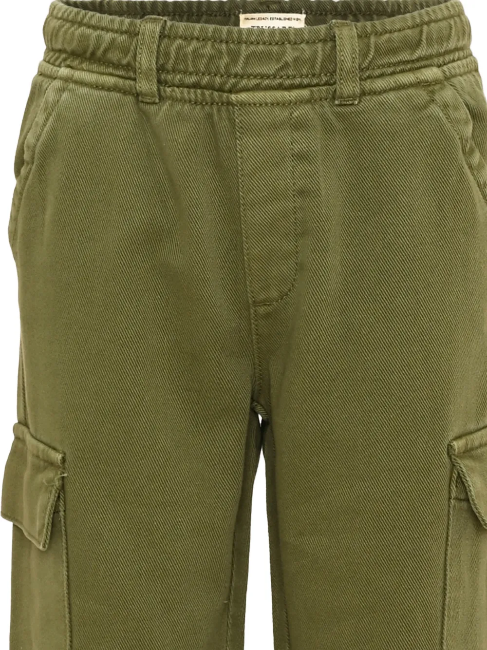 TRUSSARDI JUNIOR elasticated-waist cargo pants Groen