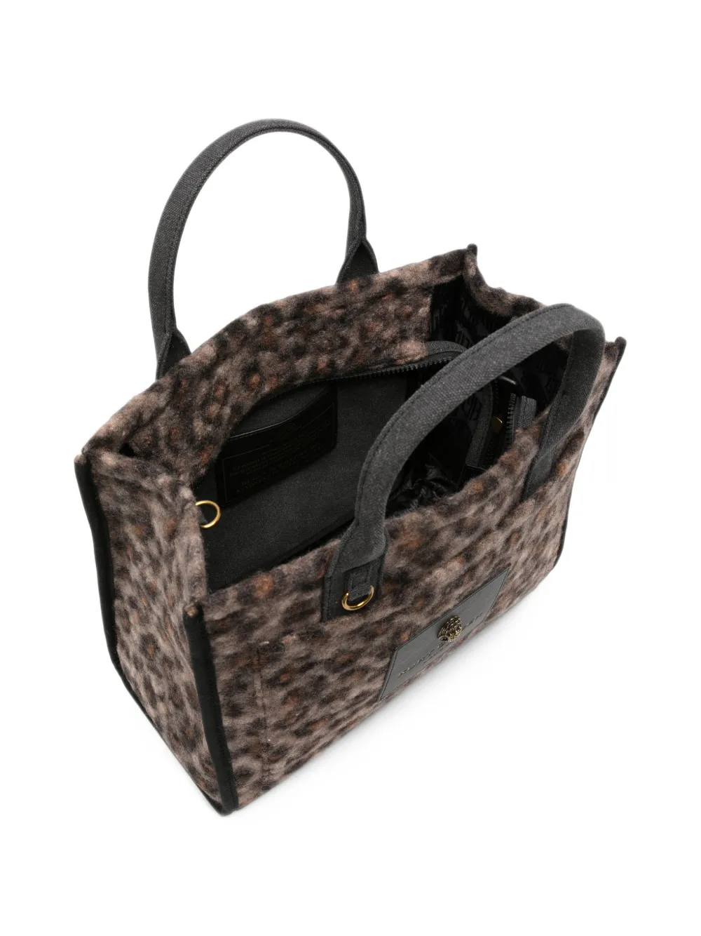 Kurt Geiger London leopard-print canvas tote bag Bruin