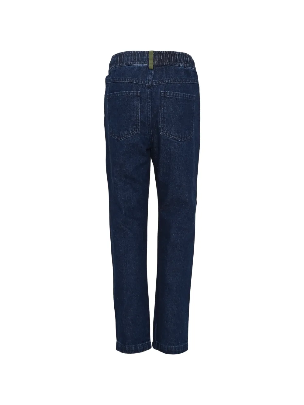 TRUSSARDI JUNIOR elasticated-waistband logo-embroidered jeans Blauw