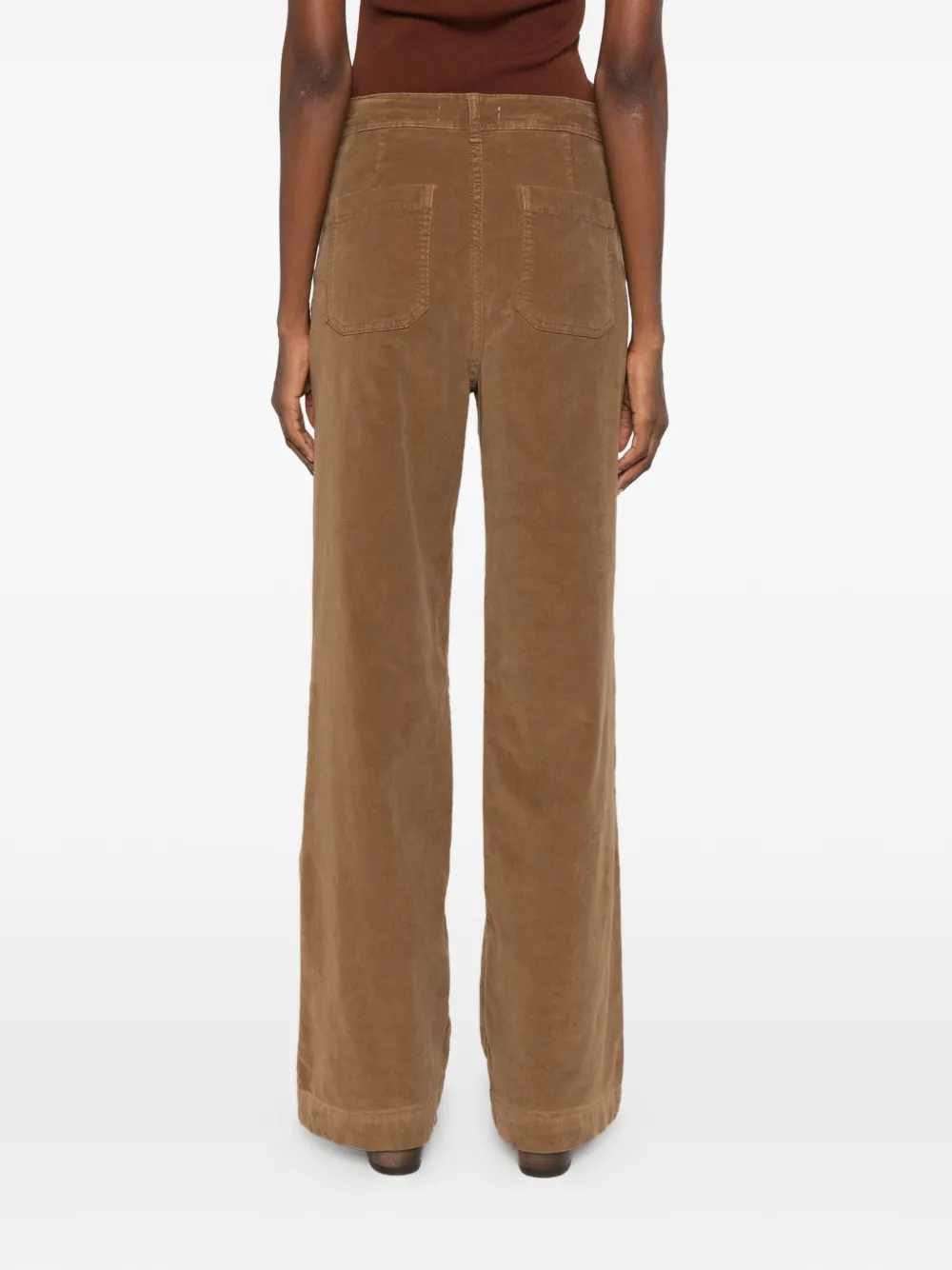 MAISON HOTEL Montesco Romeo corduroy wide-leg trousers Bruin