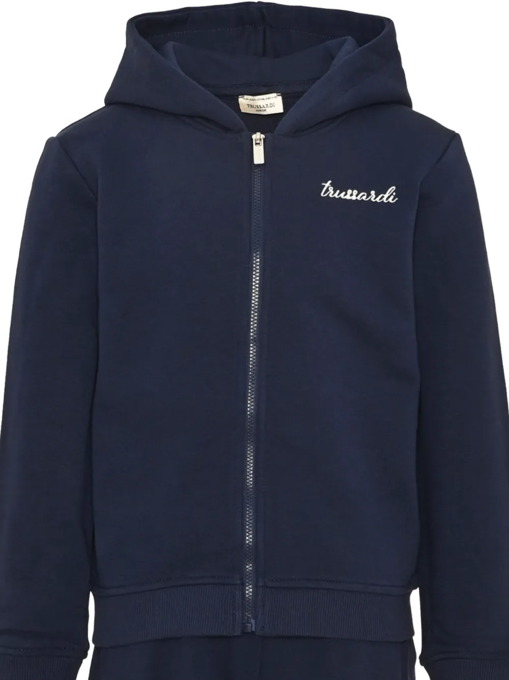 TRUSSARDI JUNIOR logo-embroidered tracksuit Blauw