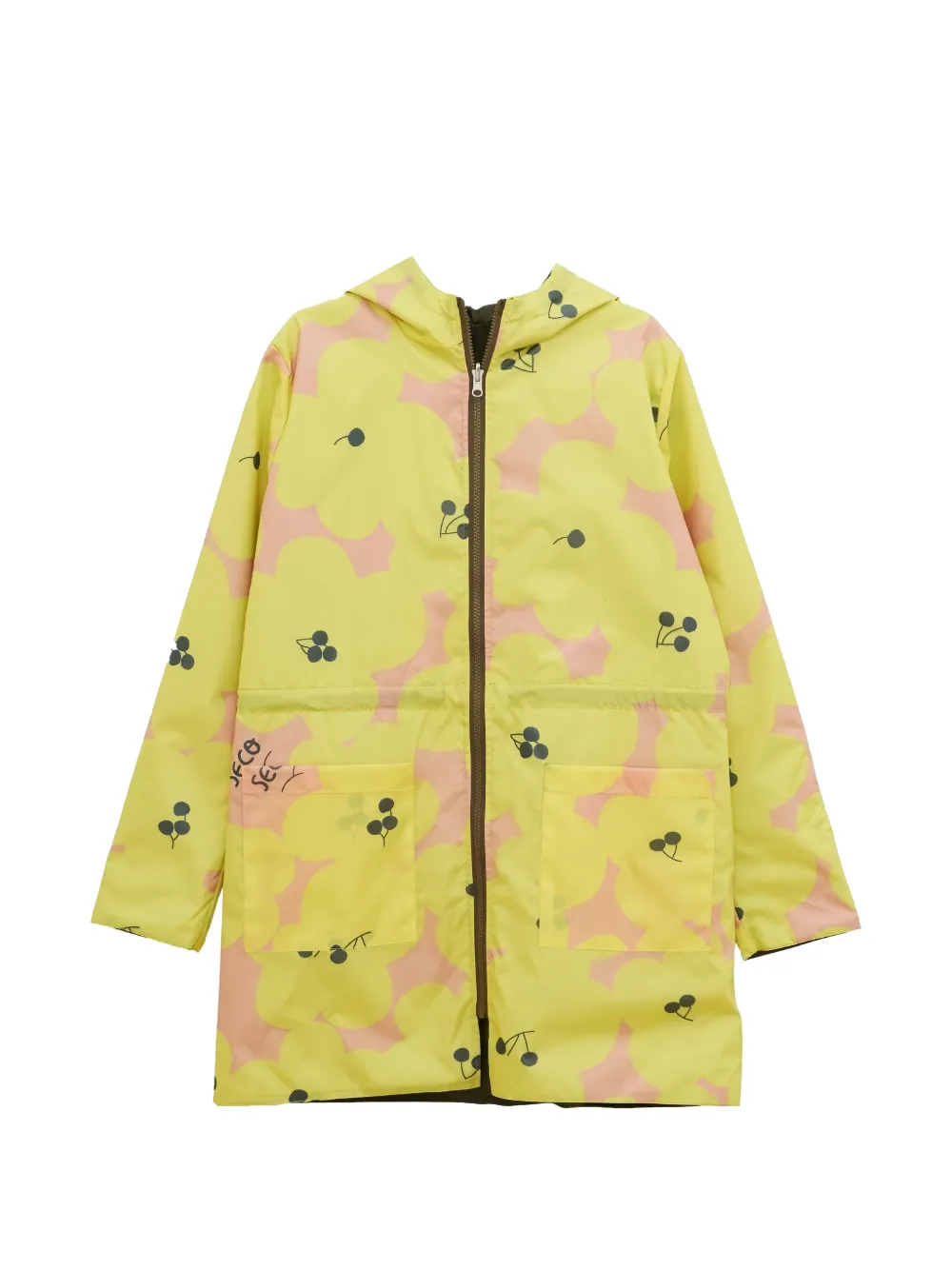 SECO RAINWEAR reversible floral-print coat - Gelb