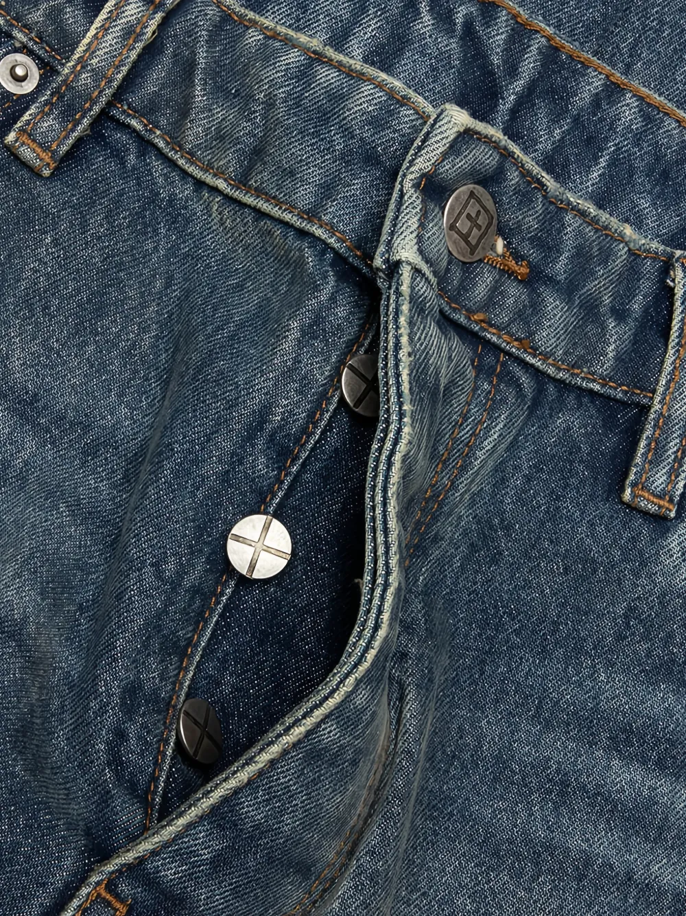 Ksubi Hazlow Hendrix gerafelde jeans Blauw