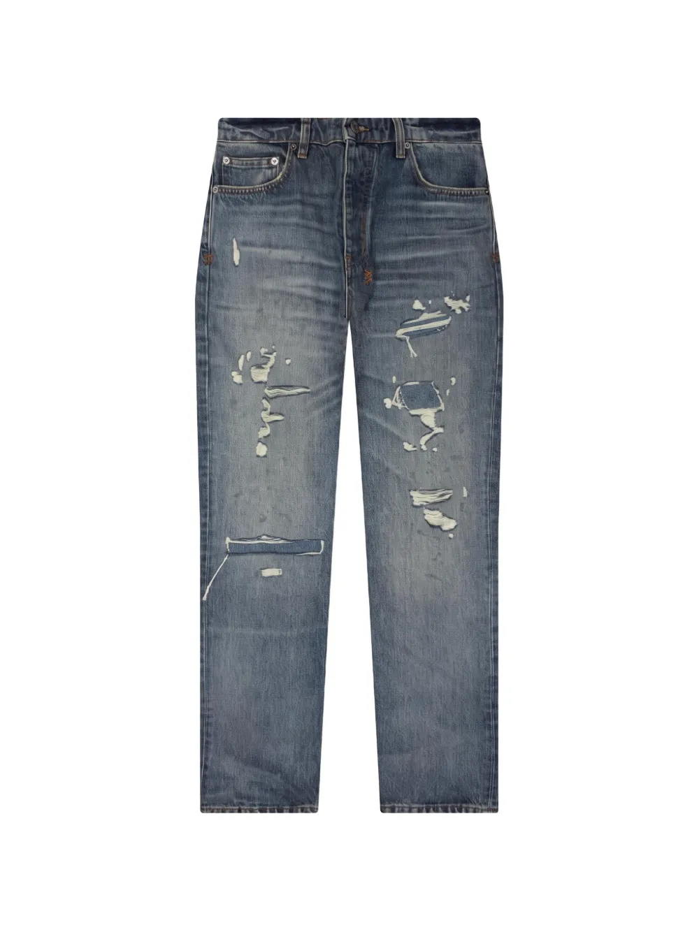 Ksubi Hazlow Hendrix gerafelde jeans Blauw