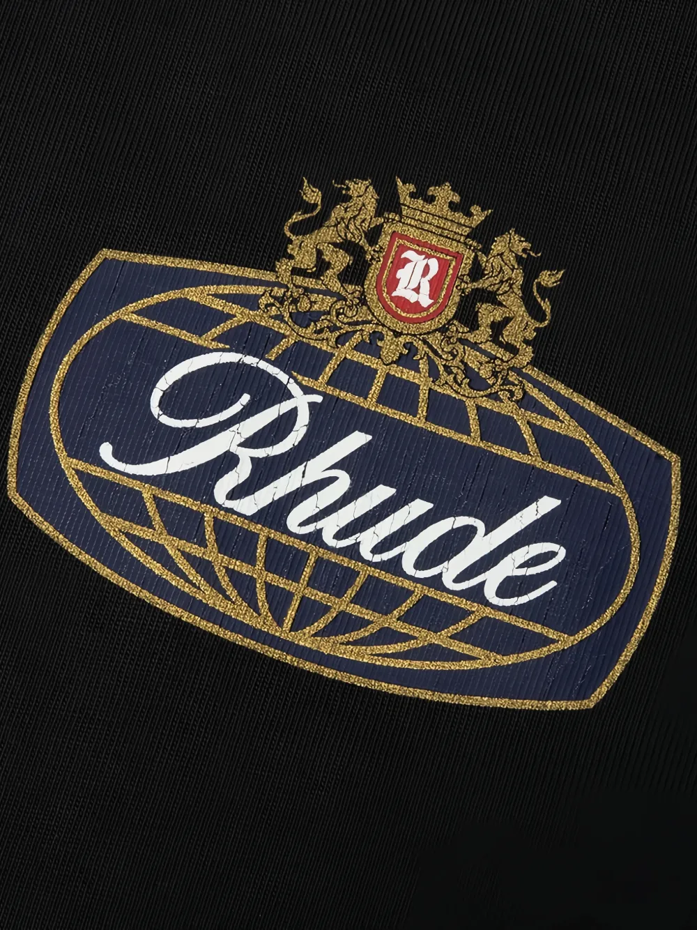 RHUDE Safari Crest Ls Tee Zwart