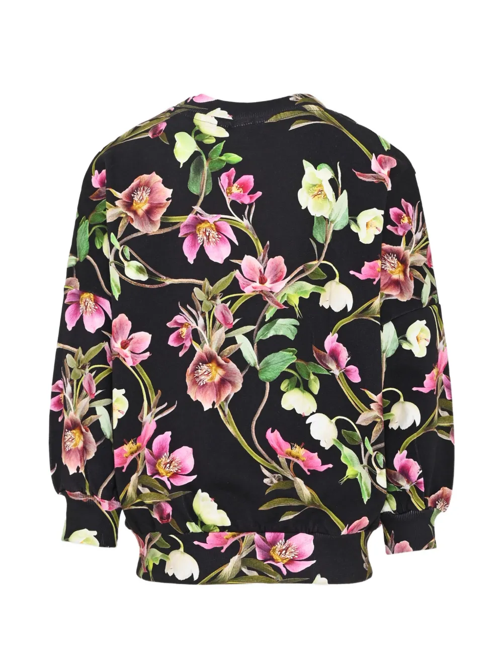 Molo Marika floral-print sweater Zwart
