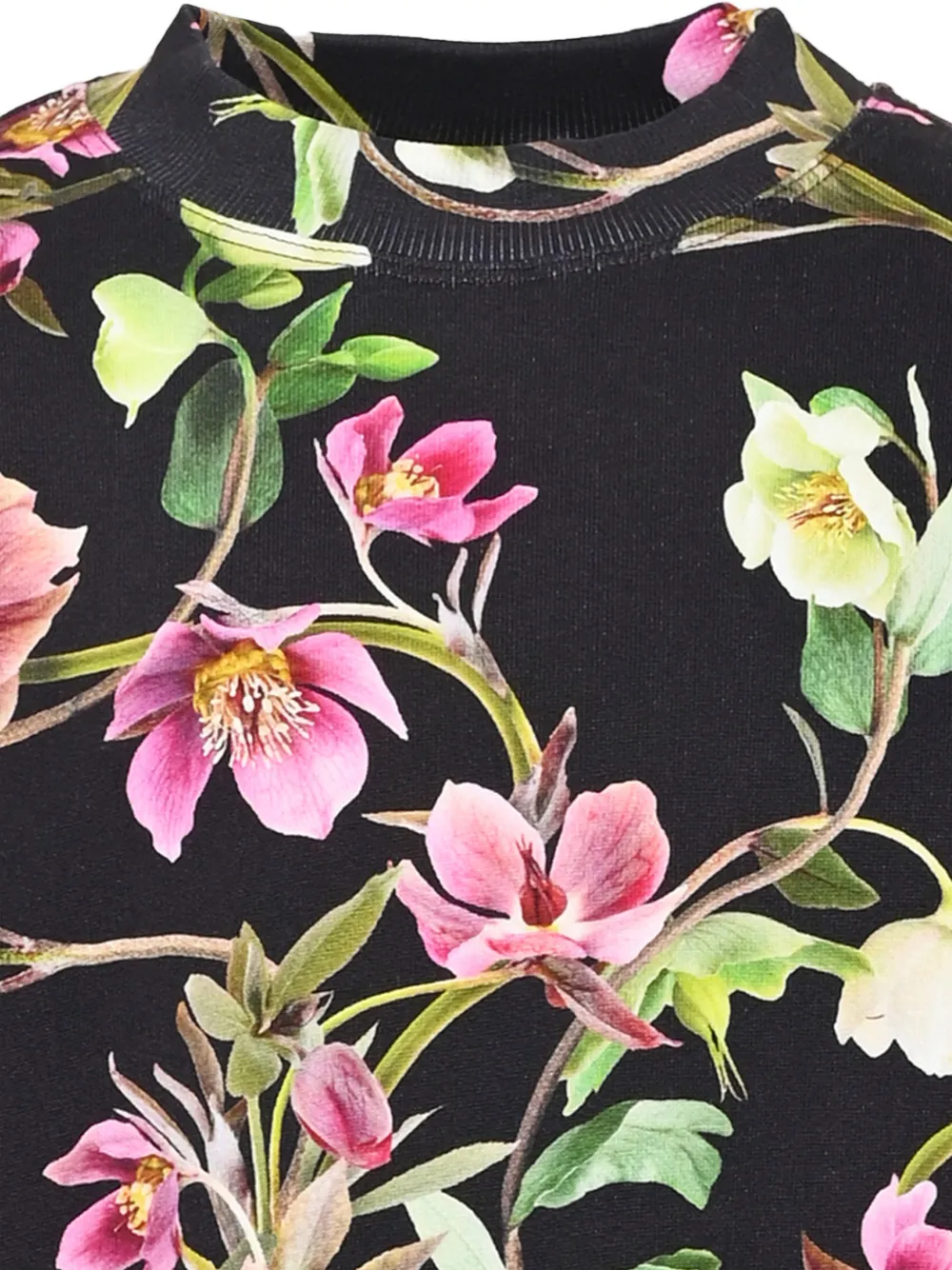Molo Marika floral-print sweater Zwart