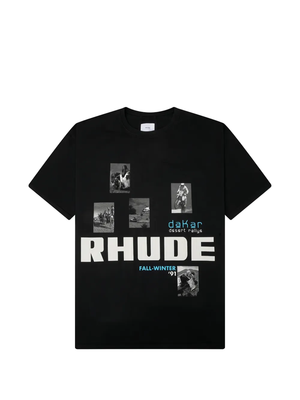 RHUDE Winter 91 Rallye tee Zwart