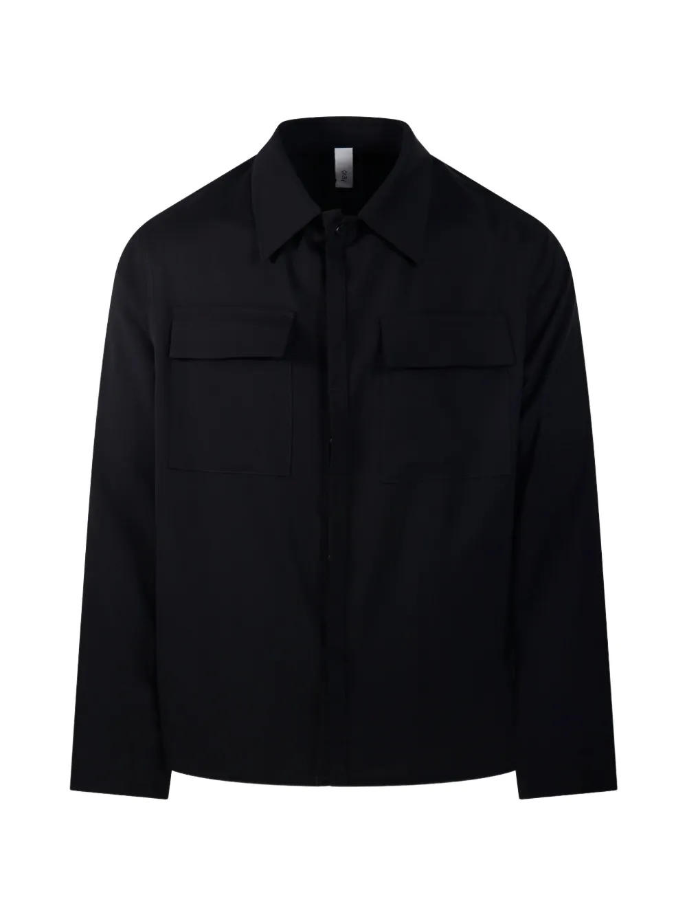 Hevo flap-pocket shirt Zwart