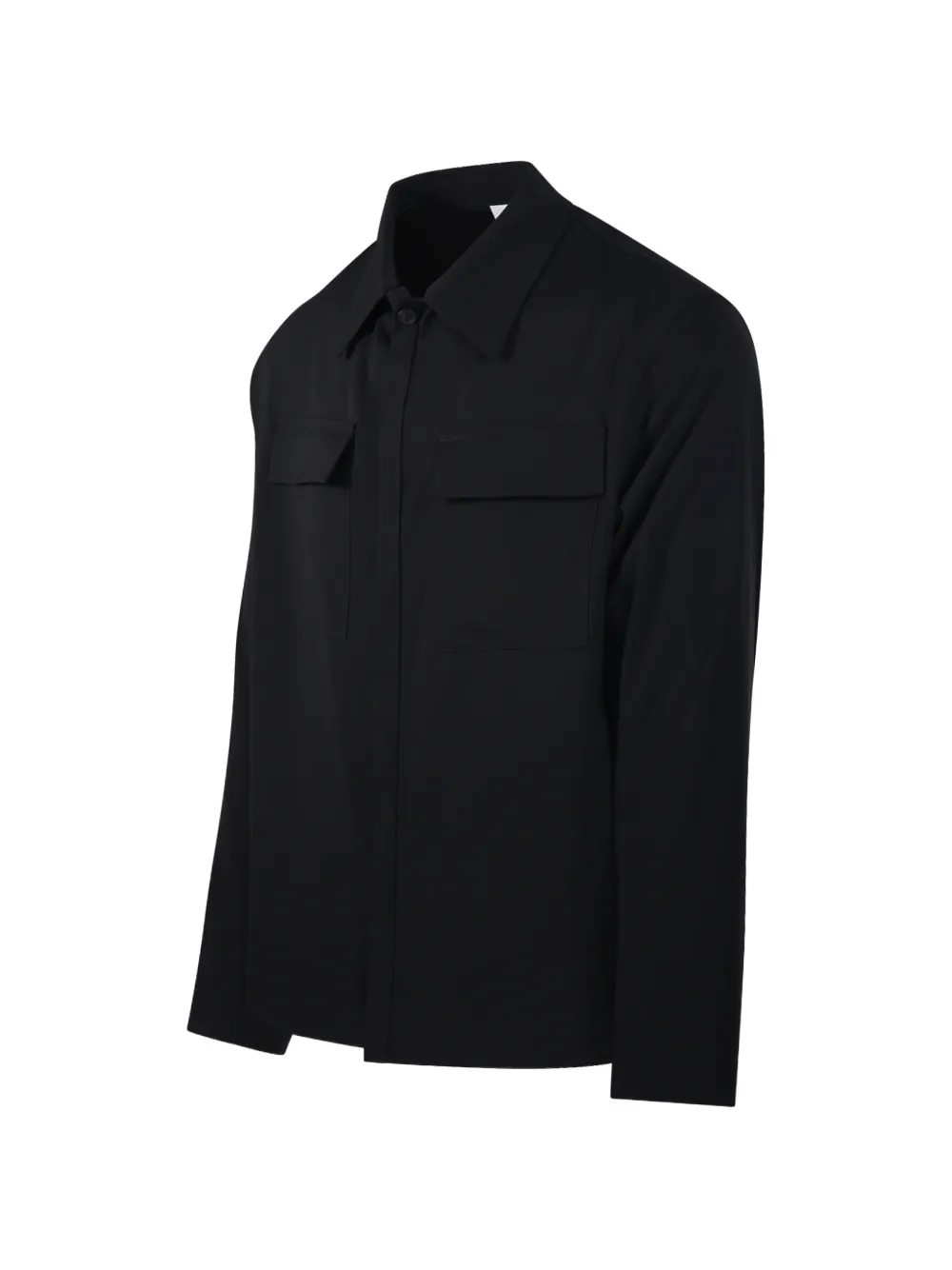 Hevo flap-pocket shirt Zwart