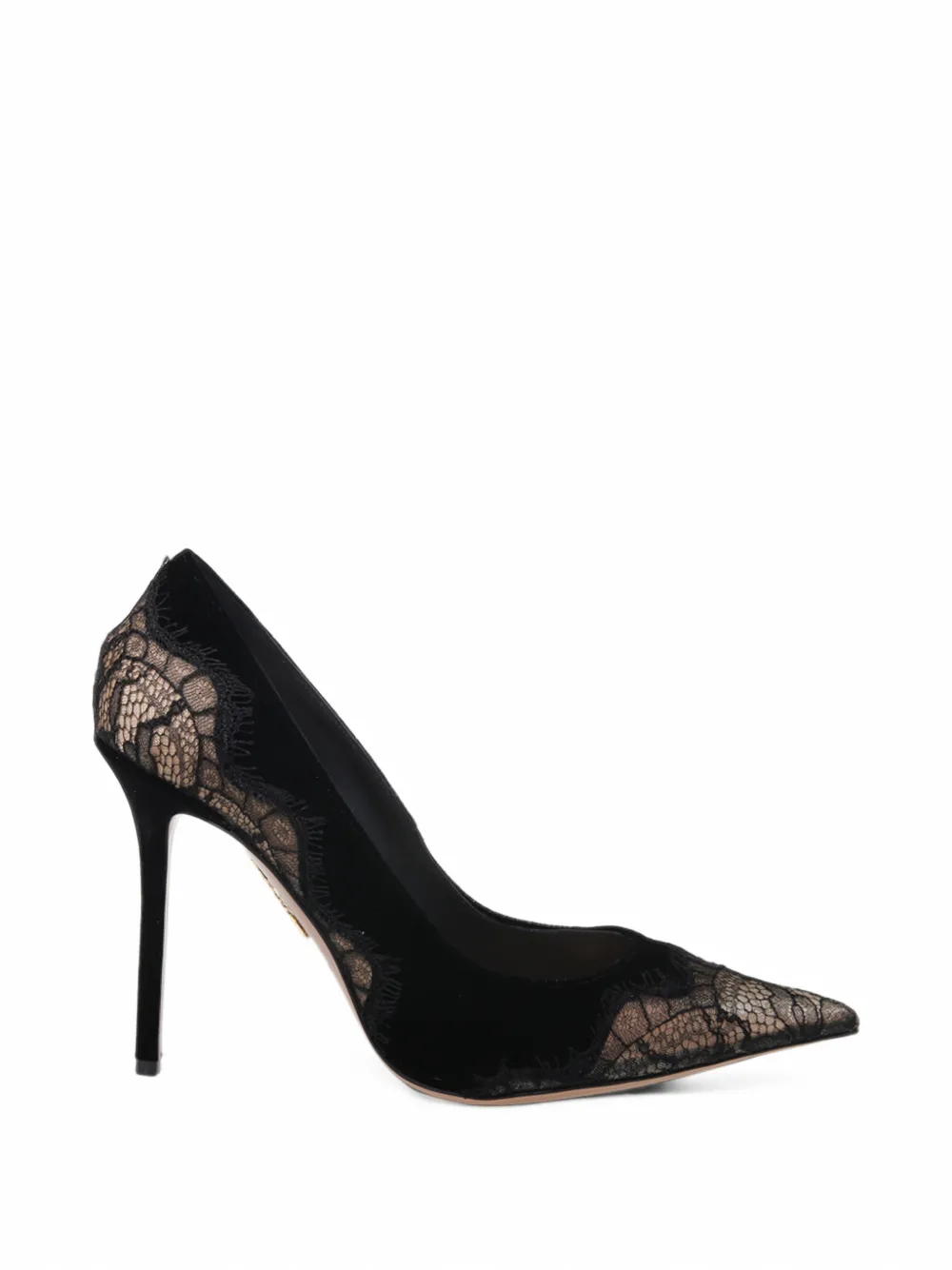 Aquazzura velvet meadow pumps 105 - Noir Aquazzura velvet meadow pumps 105 - Noir