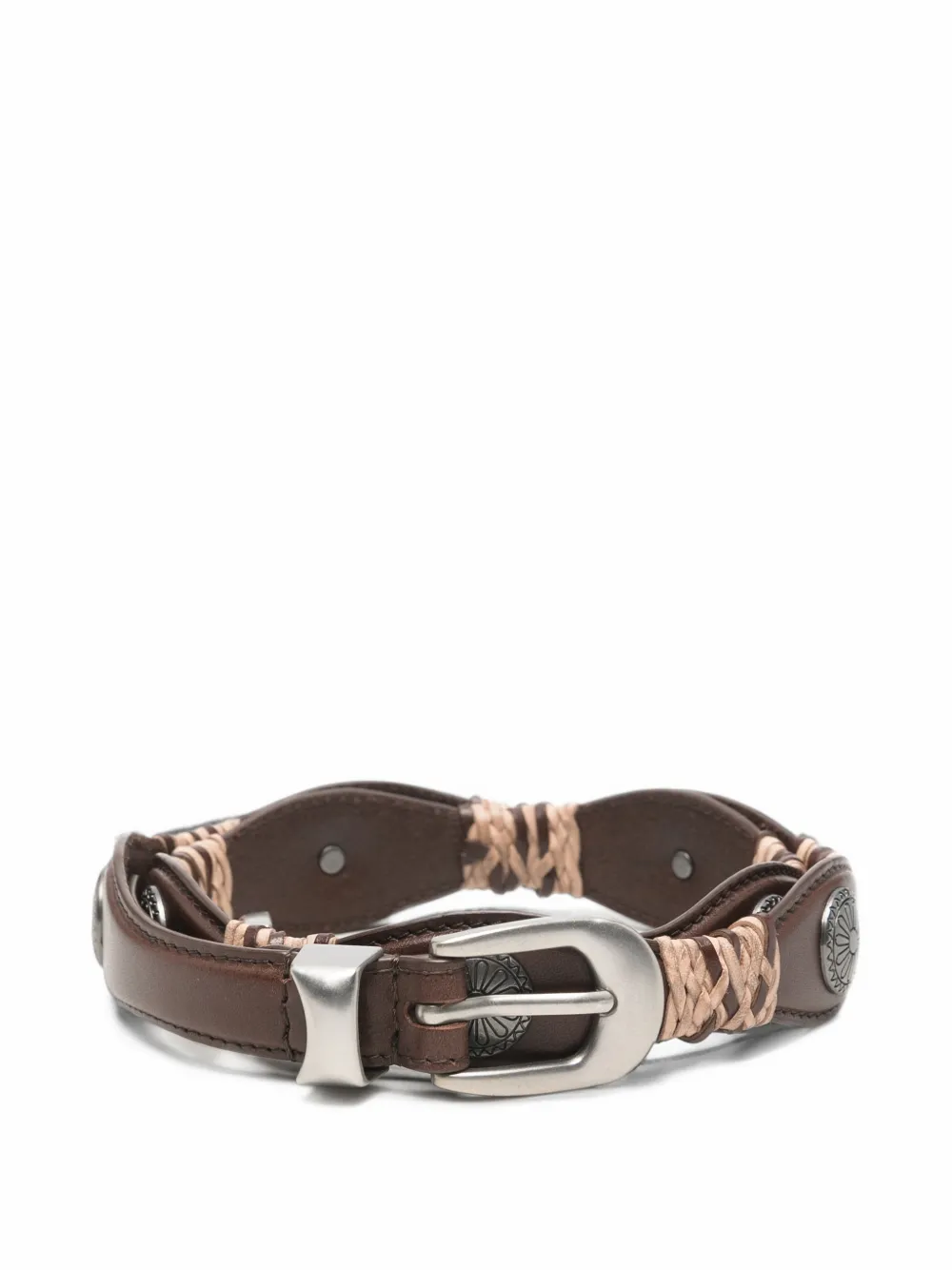 MAISON HOTEL Campo Telmo concho-embellished belt - Braun