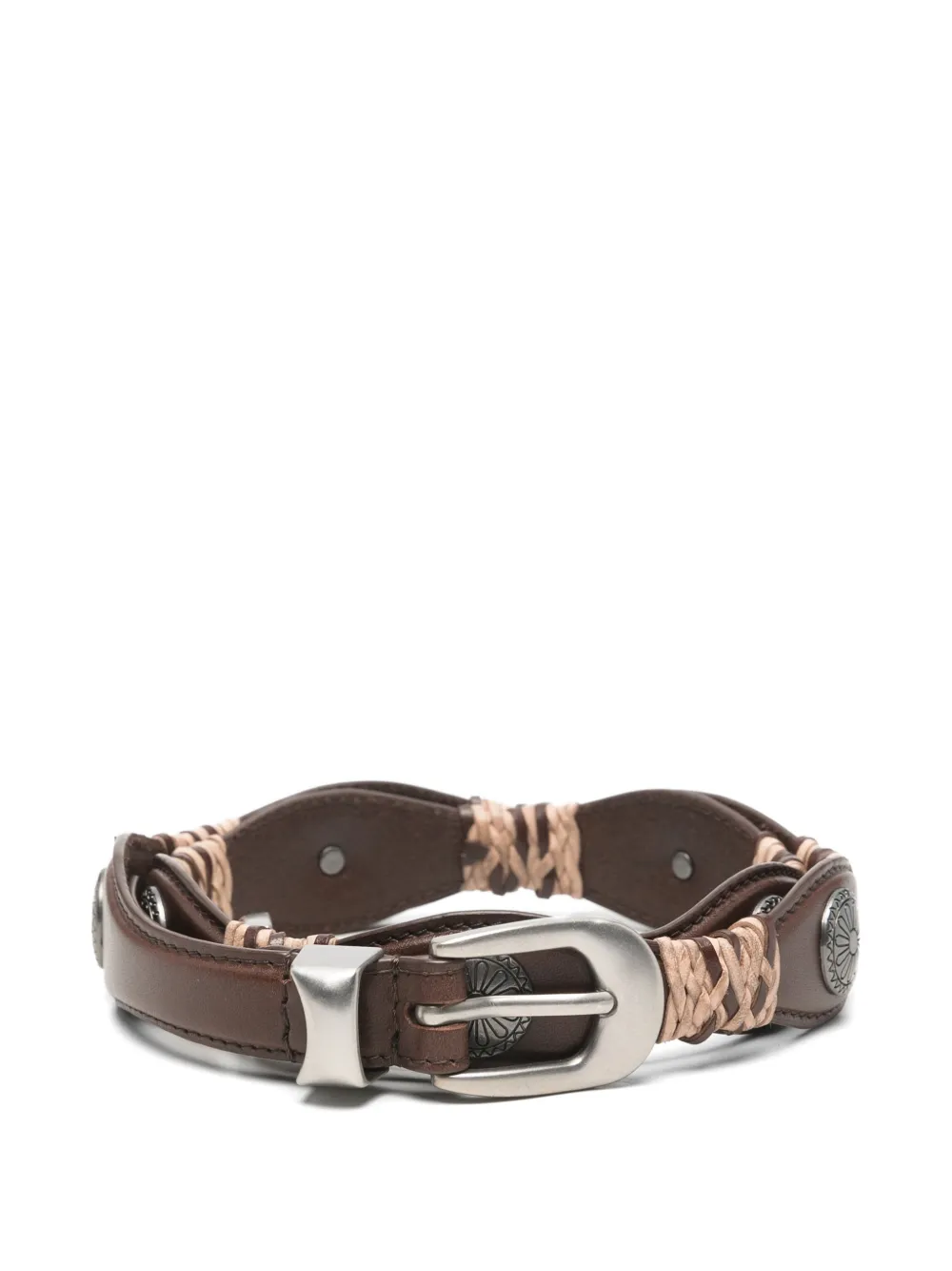 MAISON HOTEL Campo Telmo concho-embellished belt - Marrone