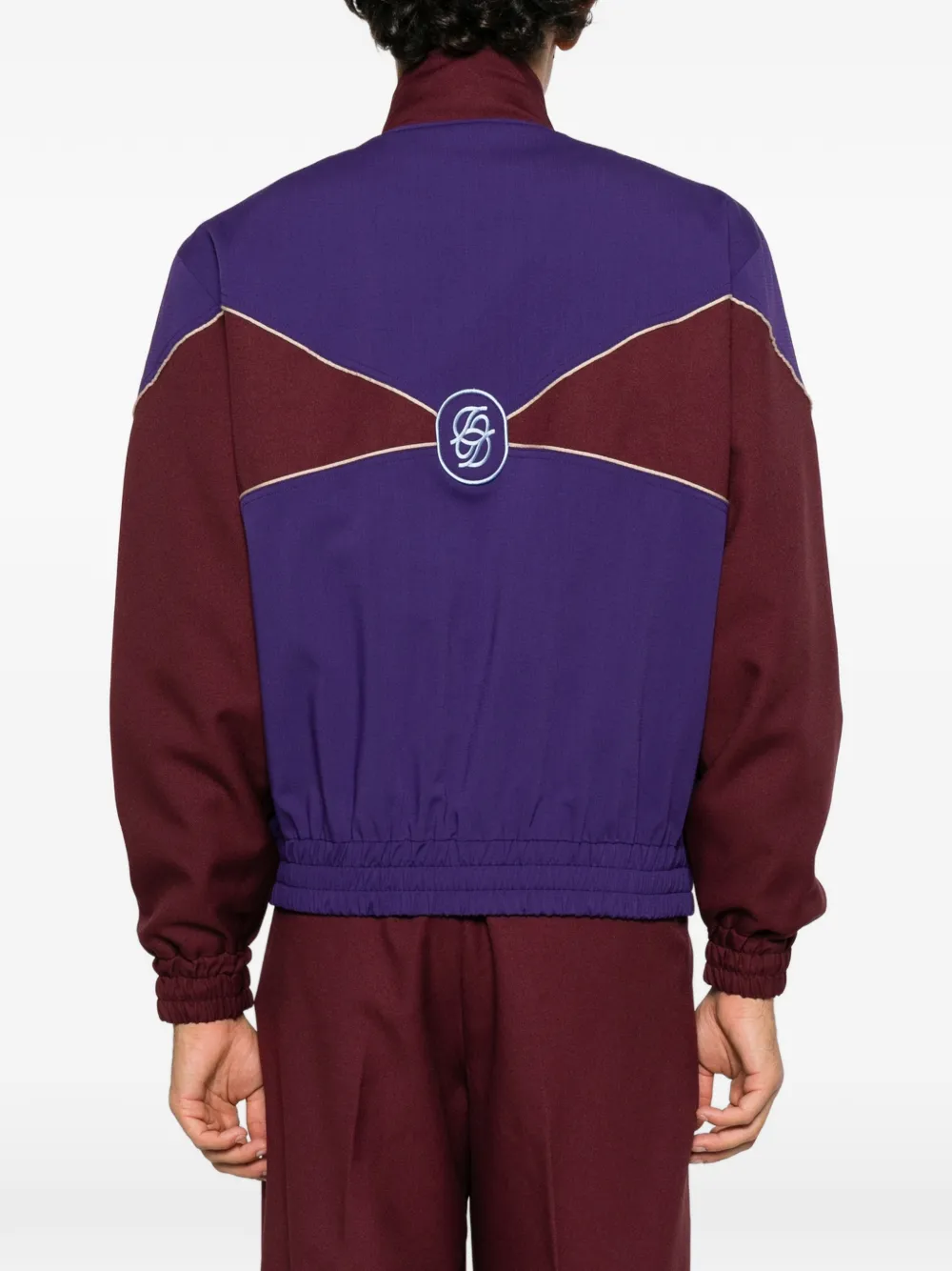 Drôle De Monsieur colour-block wool jacket Paars