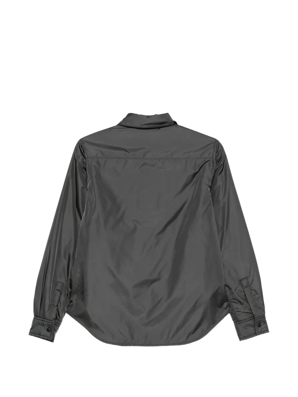 ASPESI press-stud curved-hem shirt Grijs