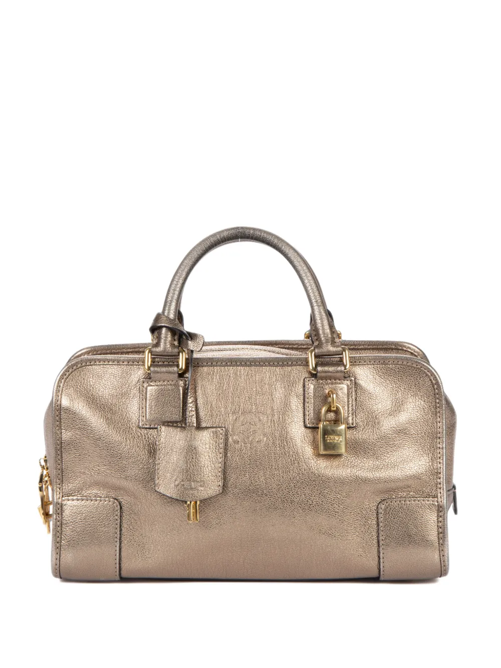 Loewe Pre-Owned Amazona leather tote bag - Gold