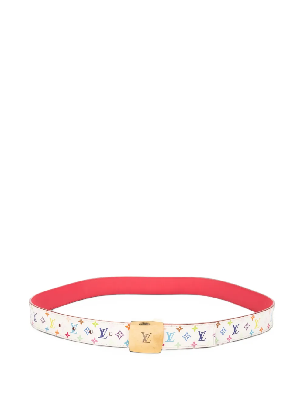 Louis Vuitton Pre-Owned Multicolore Monogram Ceinture belt - White