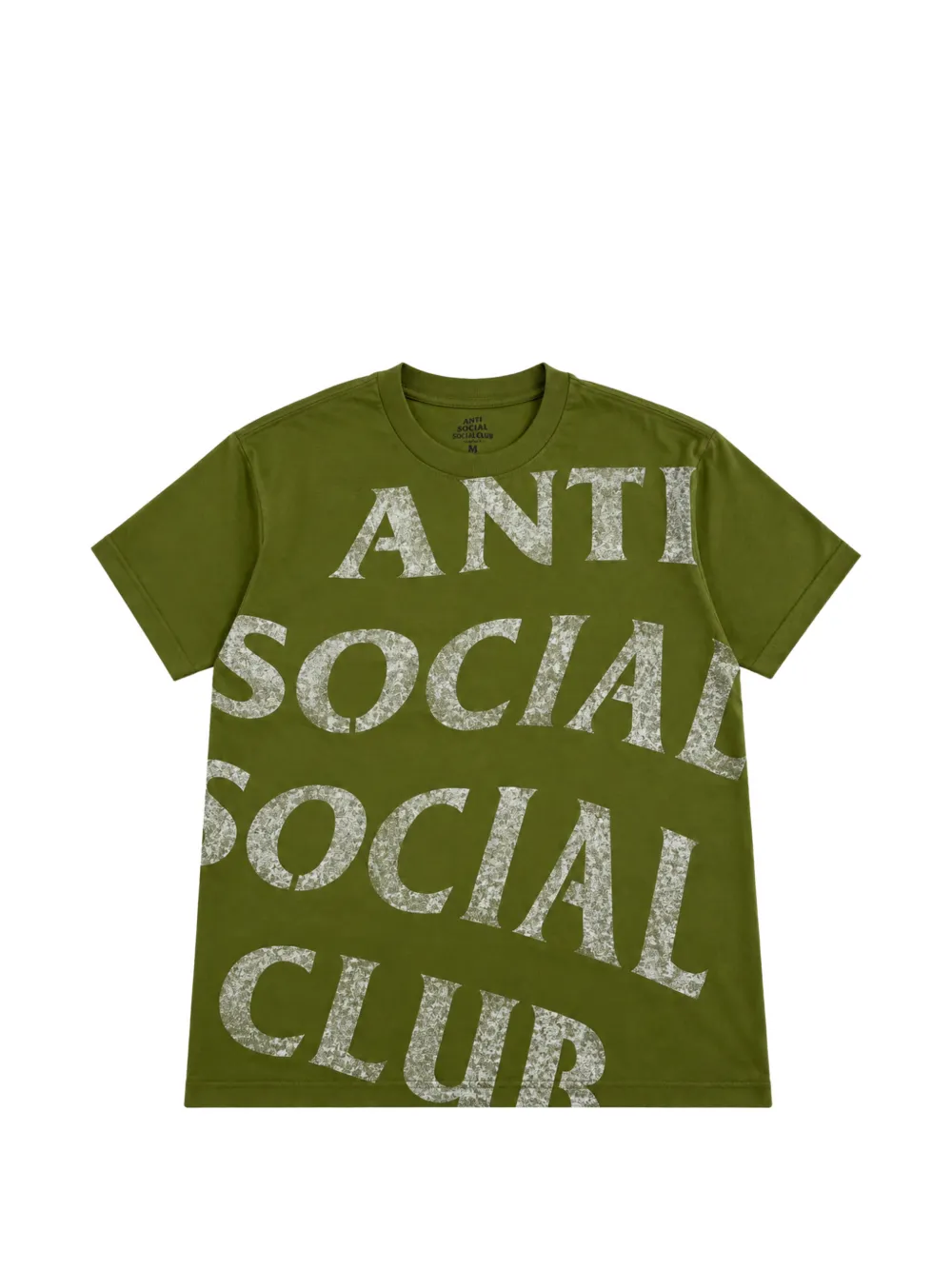 Anti Social Club logo-print T-shirt Groen