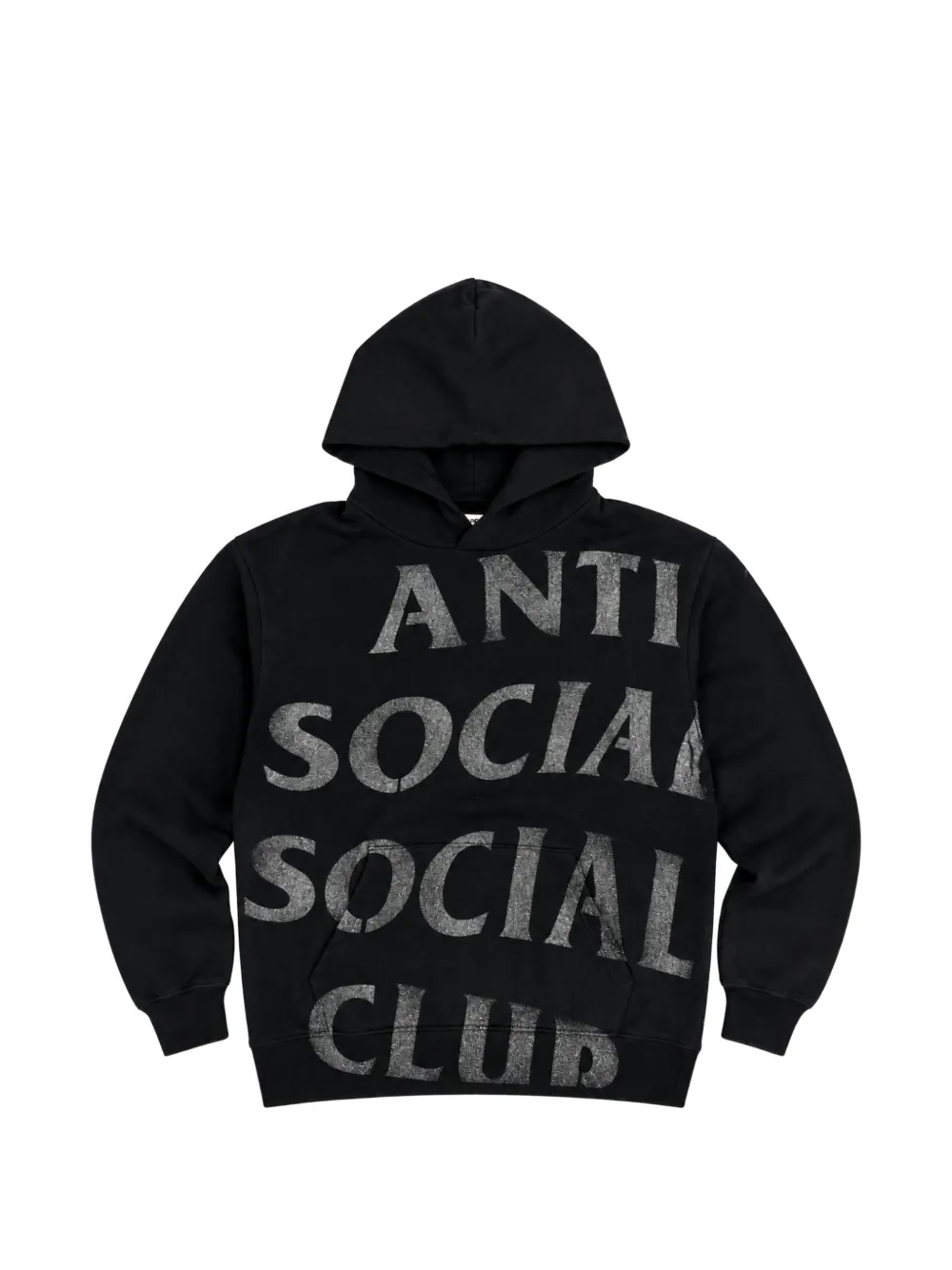 Anti Social Social Club logo-print hoodie - Schwarz