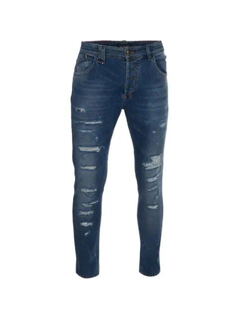 Philipp Plein Super Straight Cut distressed jeans