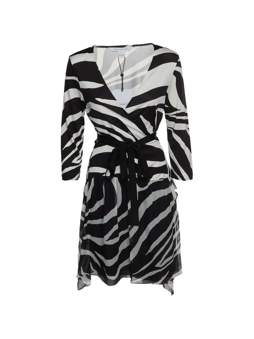 DVF Diane von Furstenberg Riviera printed wrap midi dress - Schwarz