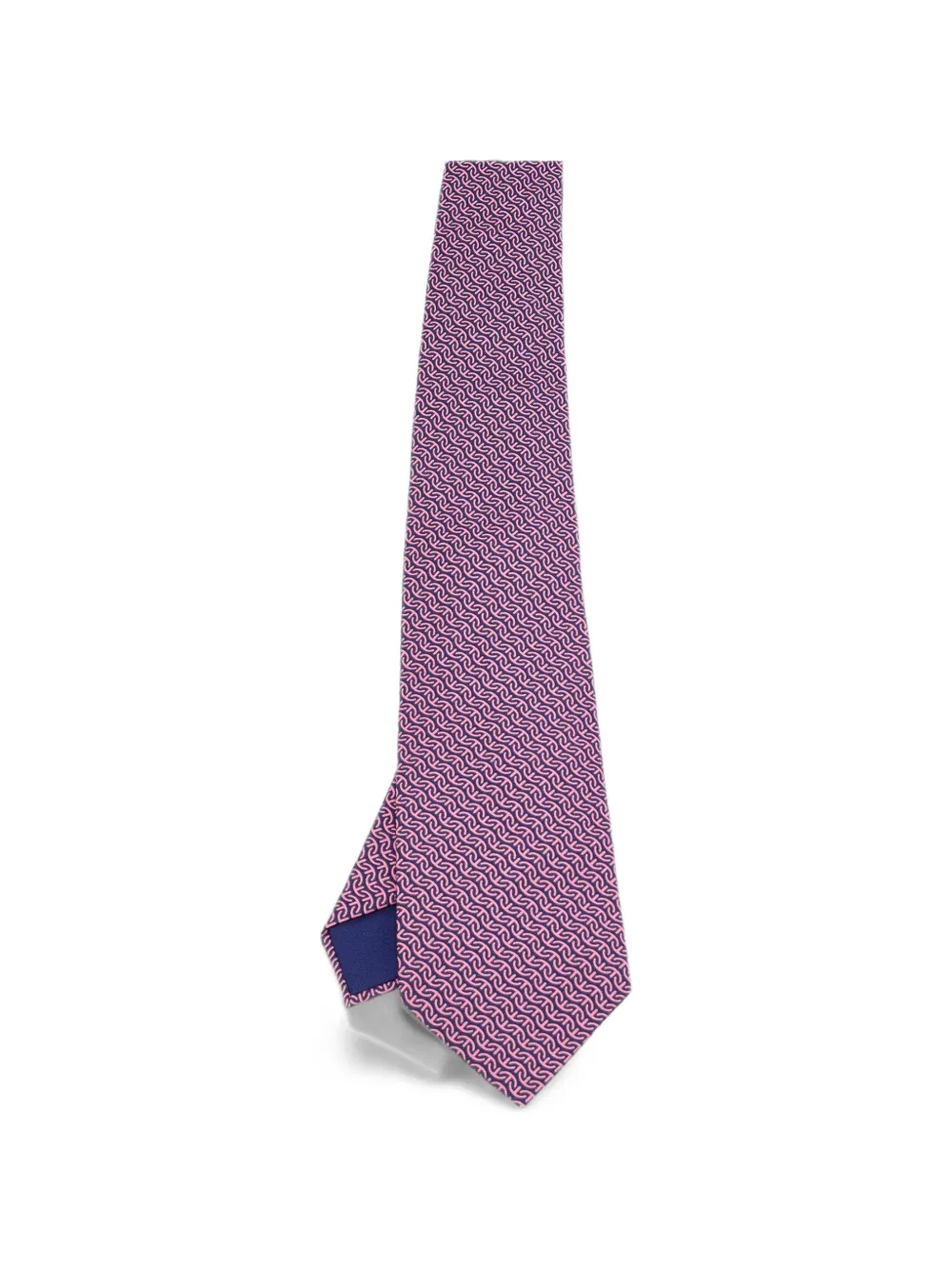 Hermès Pre-Owned geometric-print tie - Blau