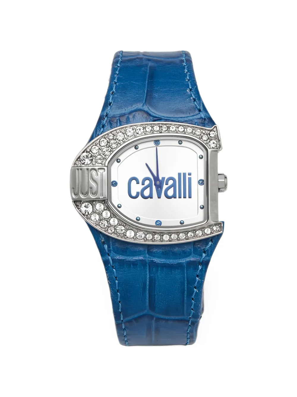 Just Cavalli Vintage JC Logo 35mm watch - Argento