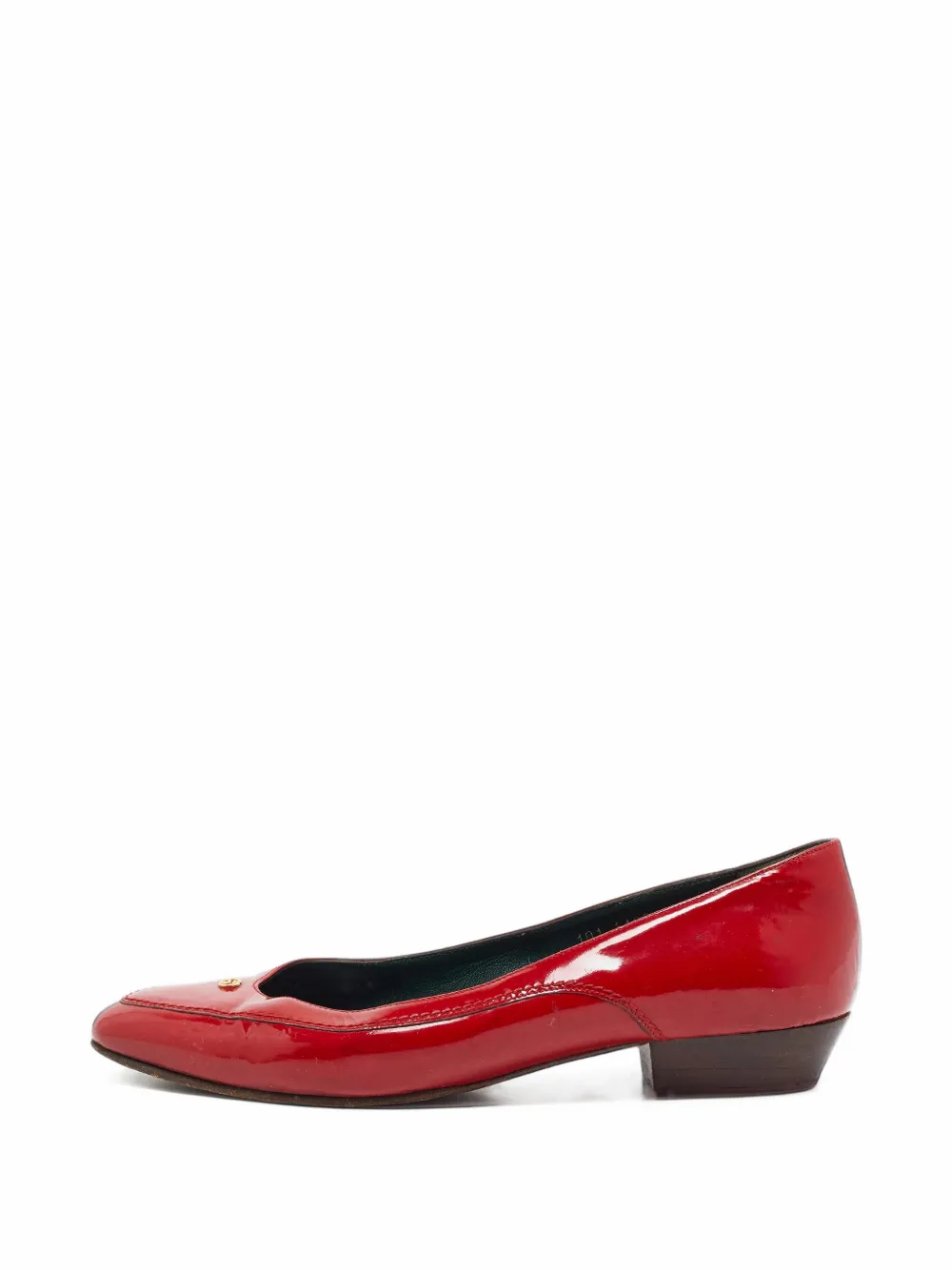 Gucci Pre-Owned patent leather ballet flats - Rot