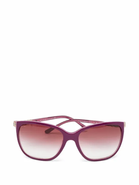 Bvlgari Pre-Owned 8136 B crystal square-frame sunglasses