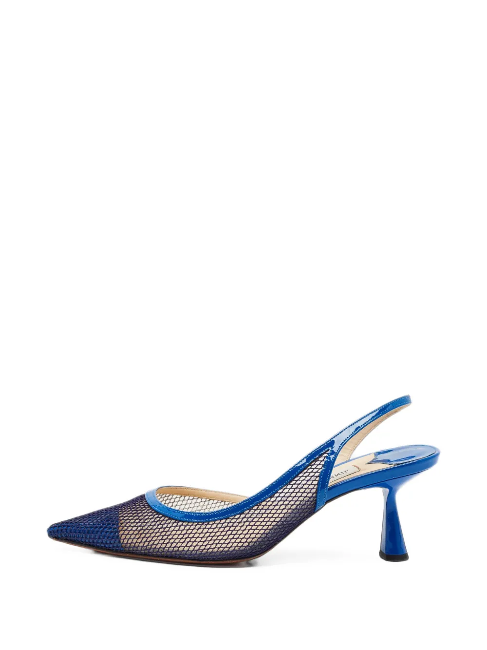 Jimmy Choo Pre-Owned Fetto pointed-toe slingback pumps - Blau