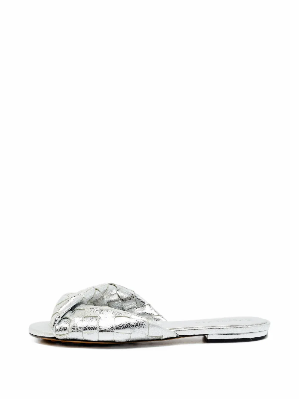 Bottega Veneta Pre-Owned Blink Intrecciato leather sandals - Silber