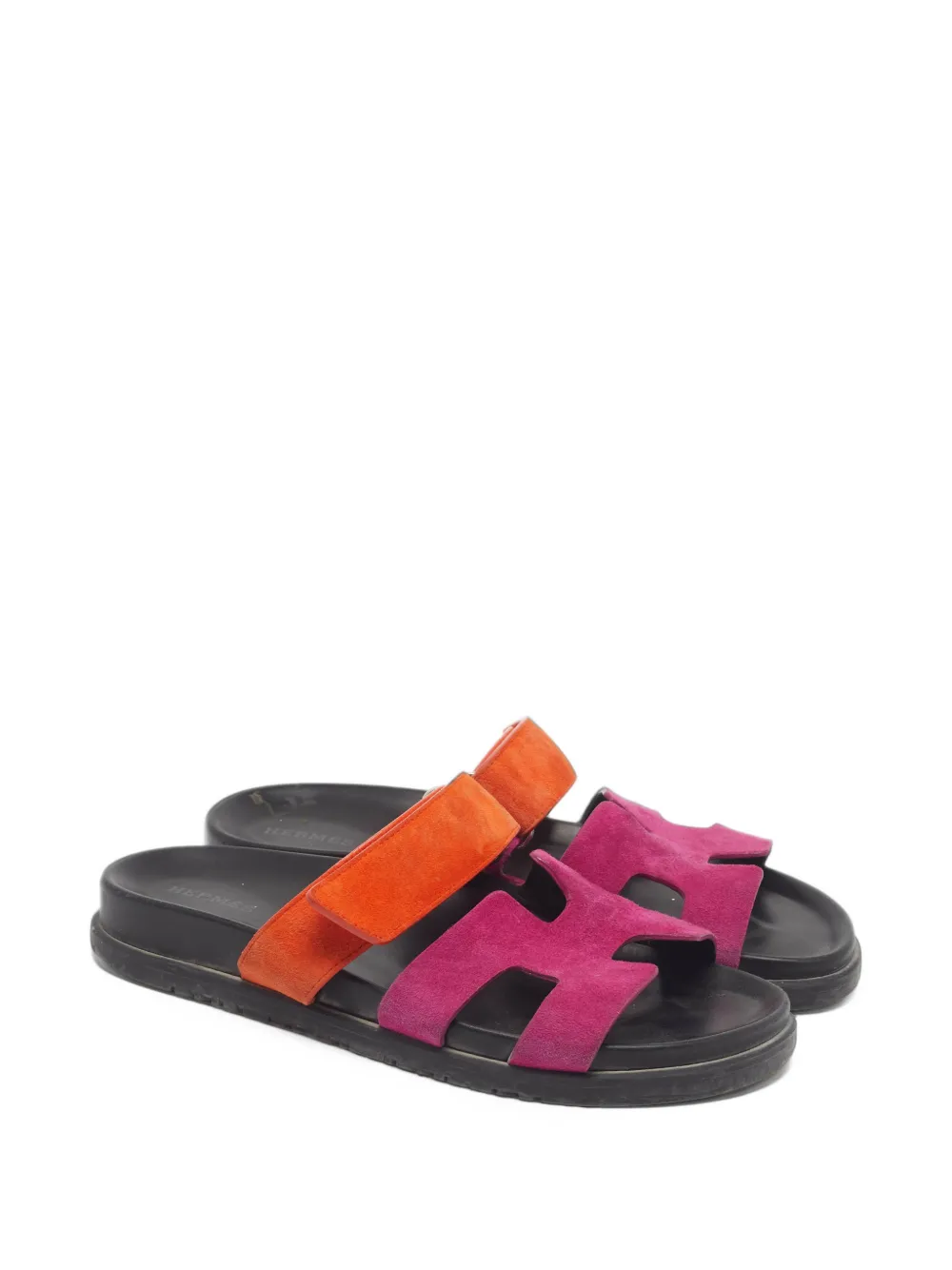 Hermès Pre-Owned Chypre H-cutout sandals - Rosa