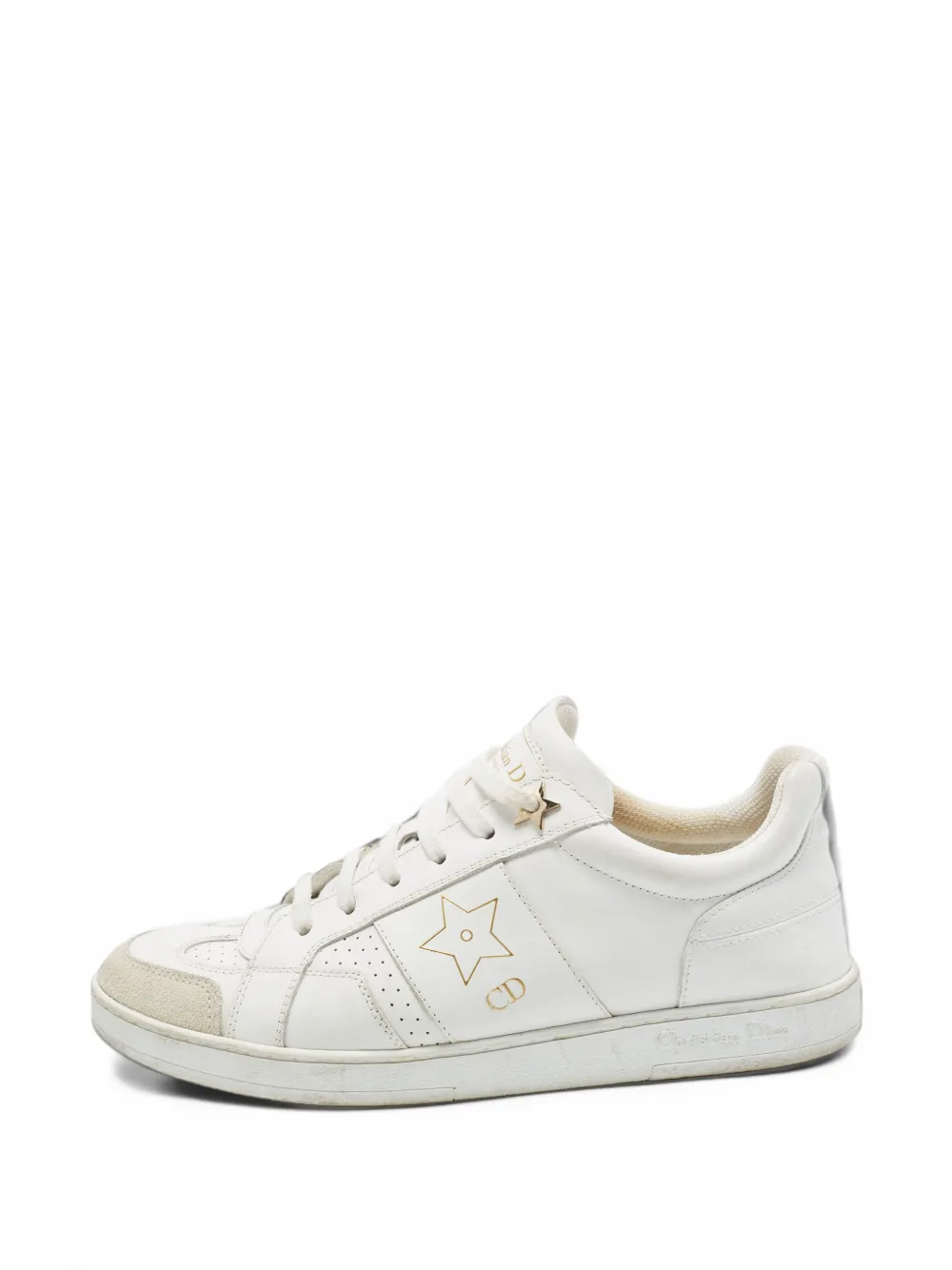 Christian Dior Pre-Owned Dior Star lace-up sneakers - Bianco