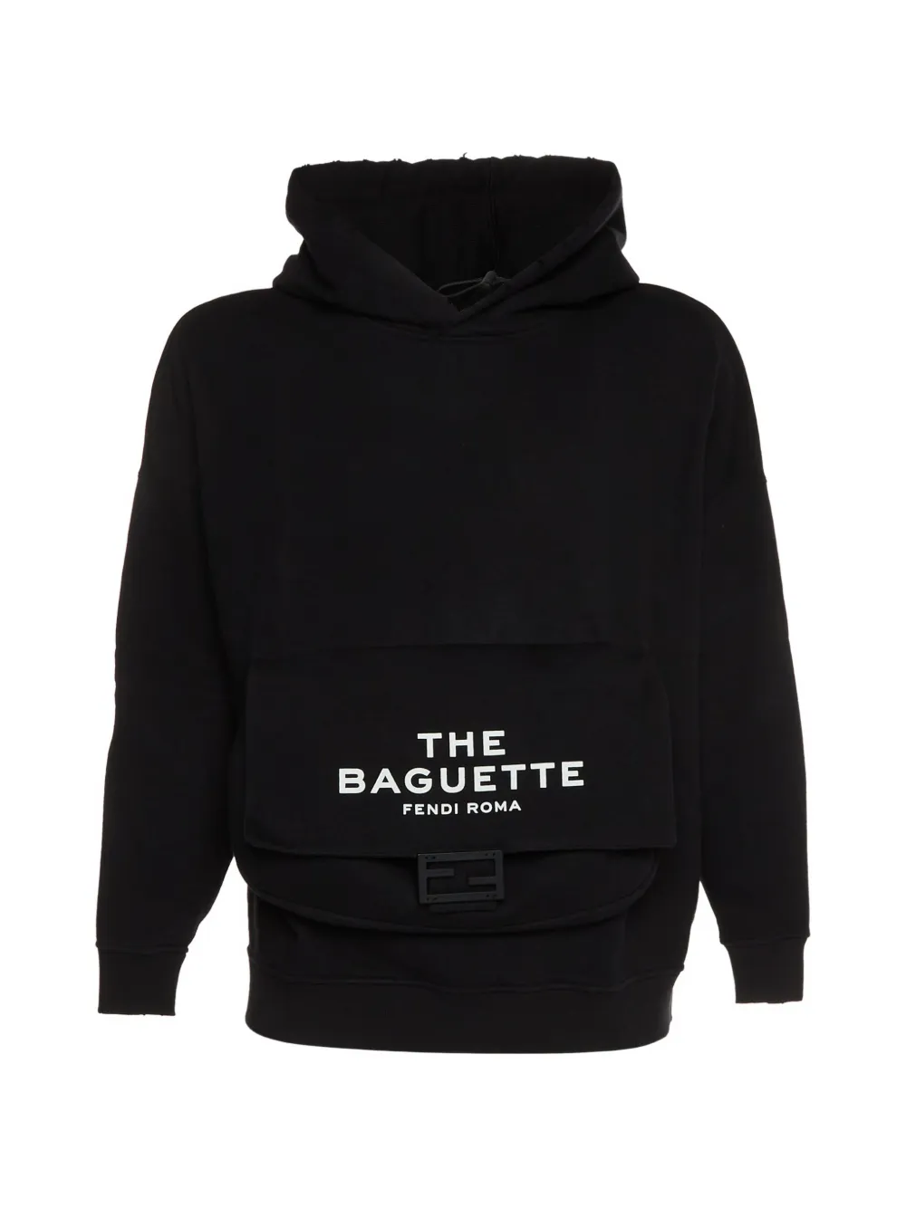 Fendi Pre-Owned x Marc Jacobs Baguette FF buckle hoodie - Schwarz