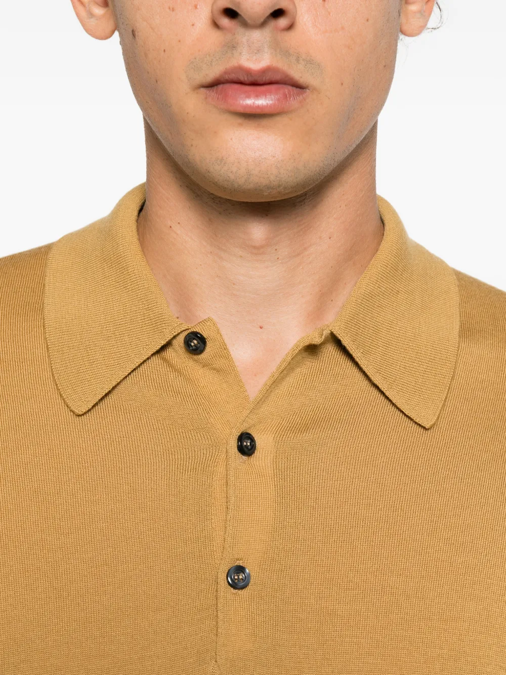John Smedley Dorset merino wool sweater Geel