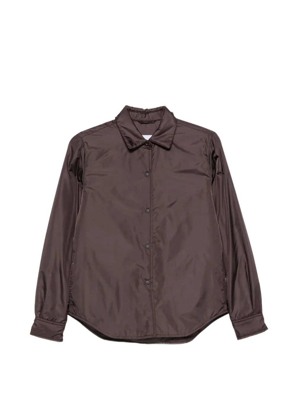 ASPESI press-stud curved-hem shirt Bruin