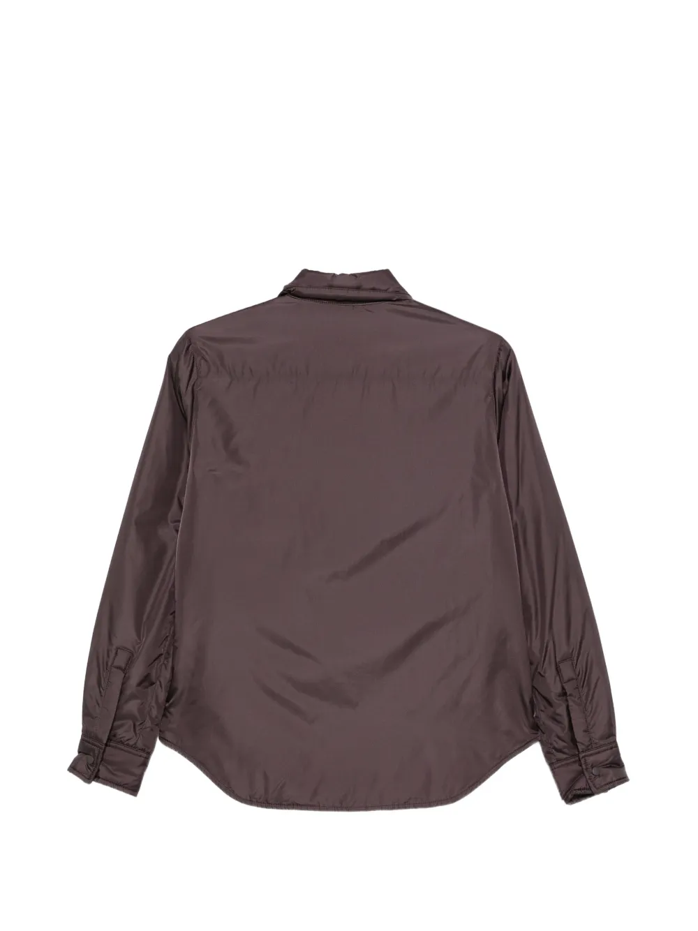 ASPESI press-stud curved-hem shirt Bruin