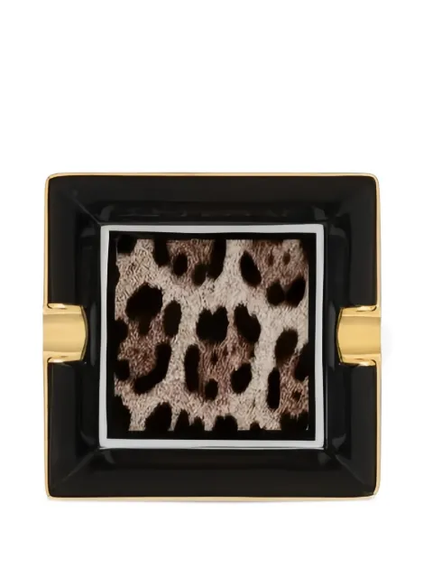 Dolce & Gabbana leopard-print ashtray